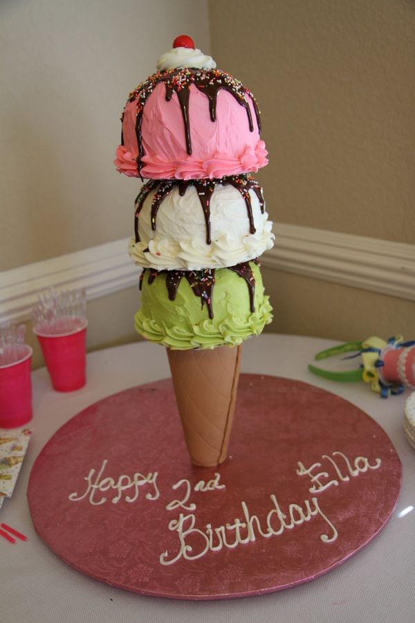 Ice Cream Cone Cake