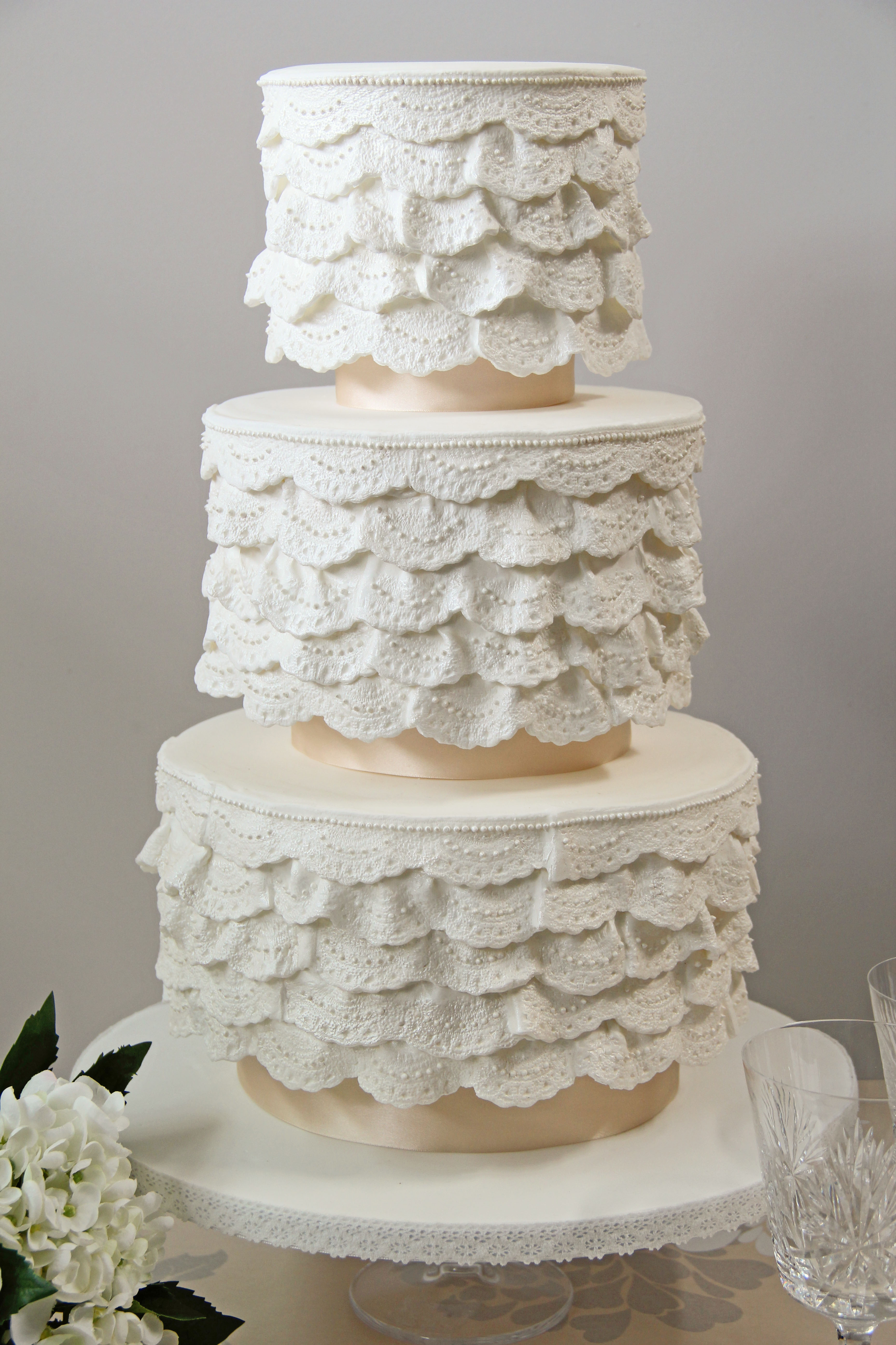 Lace Wedding Cake