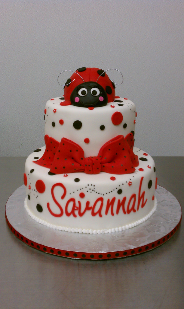 Lady Bug Baby Shower Cake