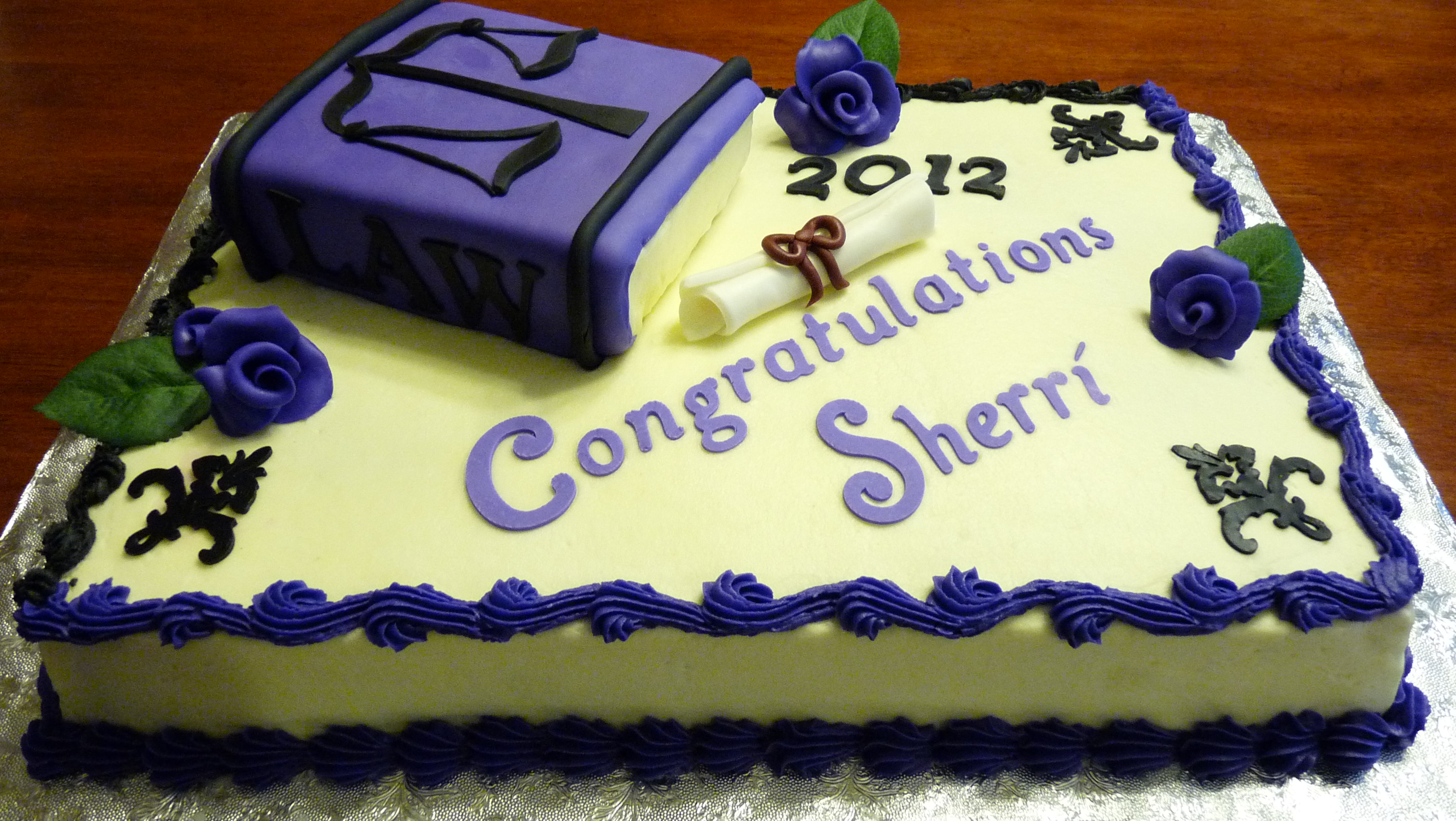 Law School Graduation Cake