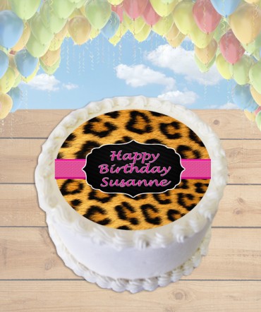 Leopard Print Edible Cake Topper Walmart