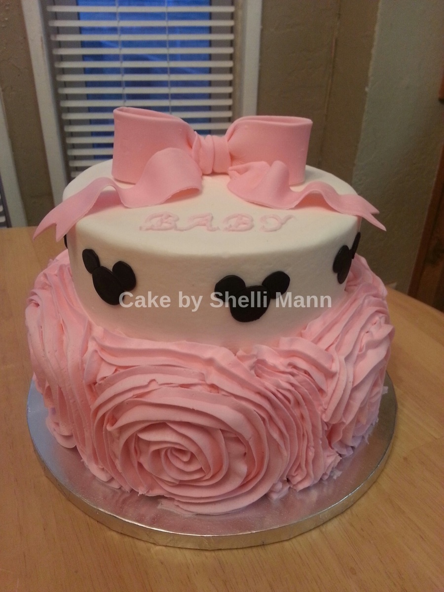 Minnie Mouse Baby Shower Cake