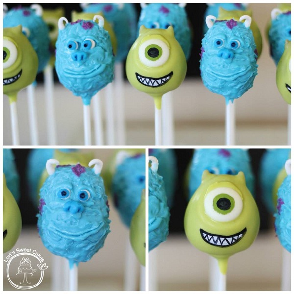 Monsters Inc Cake Pops