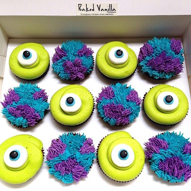 Monsters Inc Cupcakes