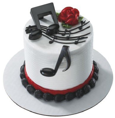 Music Note Birthday Cake