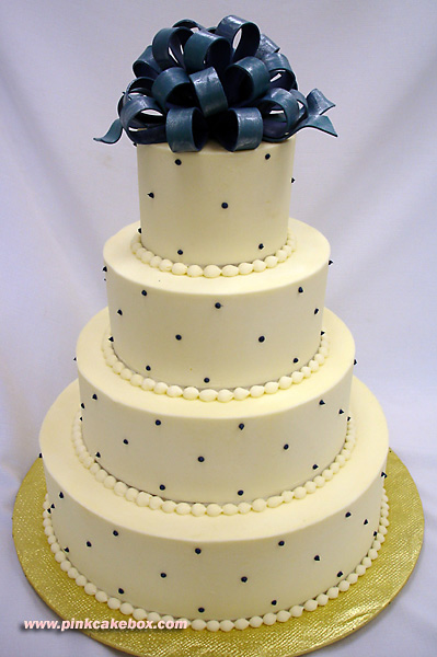 Navy Blue Wedding Cake