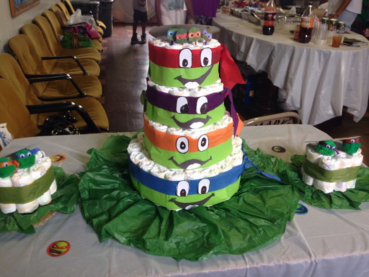 Ninja Turtle Baby Shower Cake