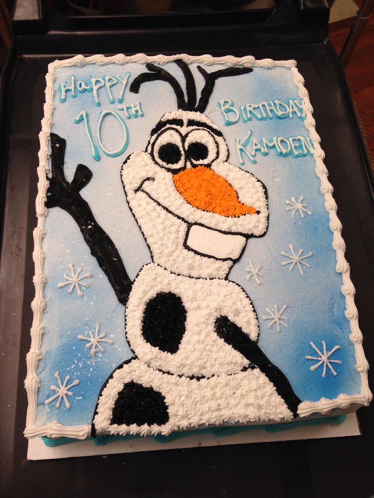 Olaf Disney Frozen Birthday Cake