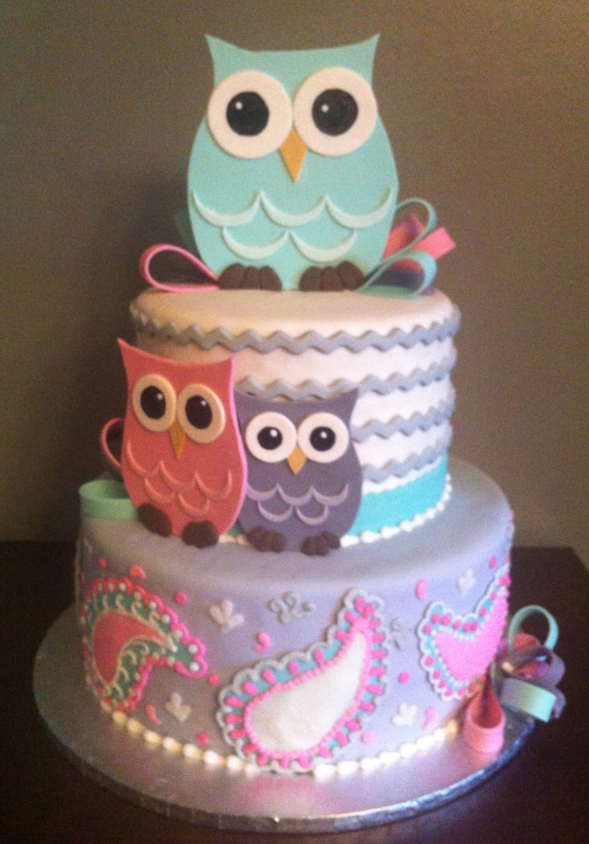 12 Photos of Small Owl Baby Shower Cakes