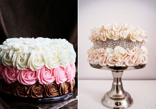 11 Photos of Rose Decorated Cakes On Pinterest