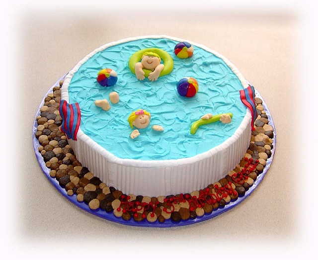 Pool Party Cake