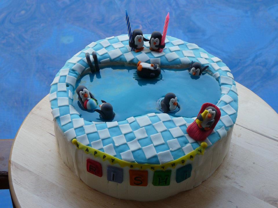 Pool Party Themed Cakes