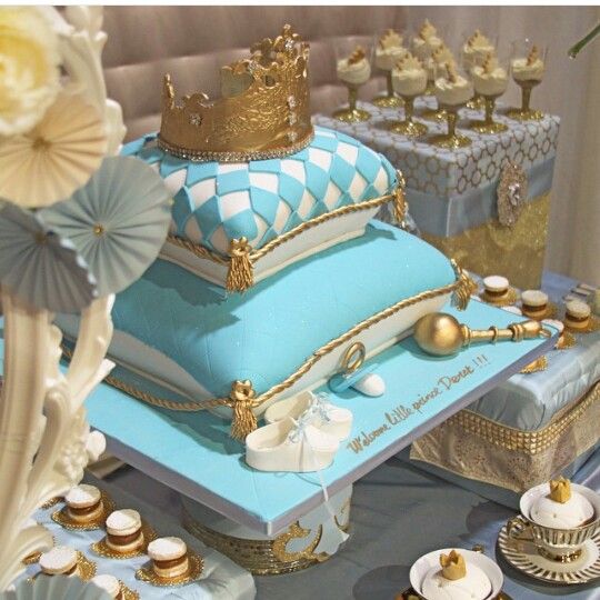 Prince Baby Shower Pillow Cake