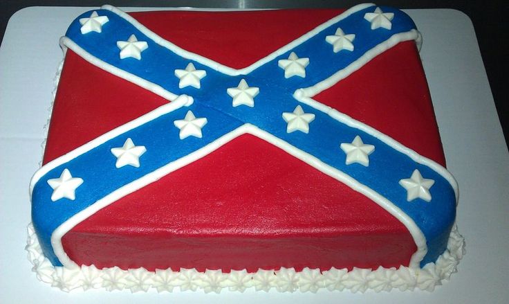 Rebel Confederate Flag Cakes