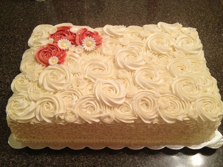 Rosette Sheet Cake