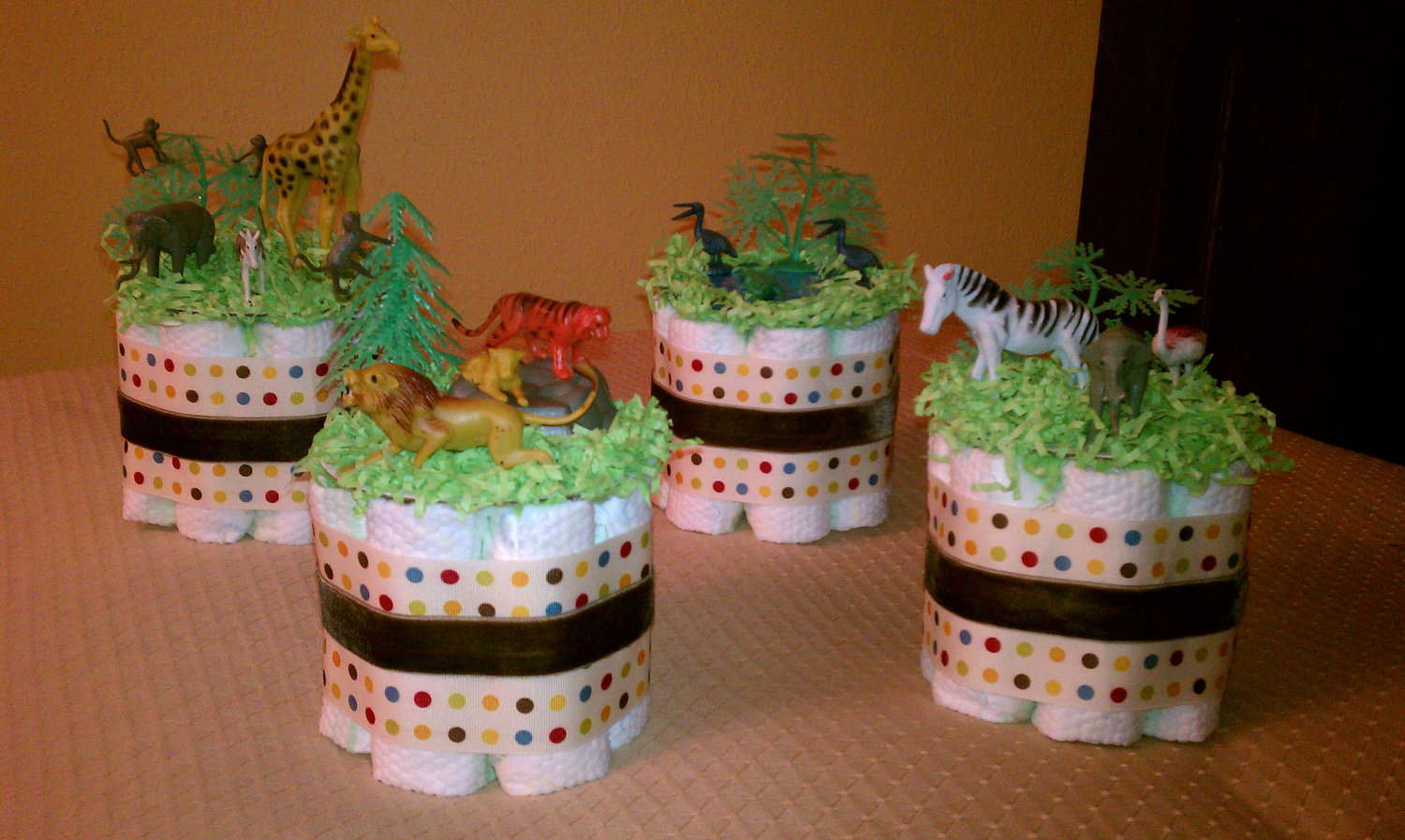 Safari Animal Diaper Cake