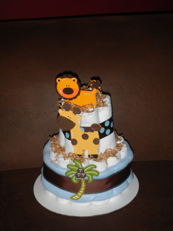 Safari Animal Diaper Cake