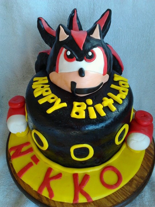 Shadow the Hedgehog Birthday Cake