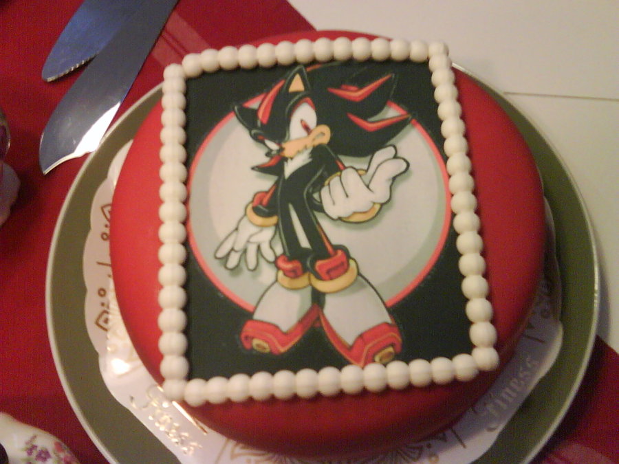 Shadow the Hedgehog Birthday Cake