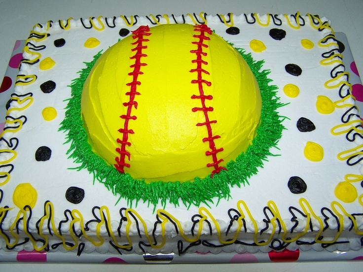 Softball Birthday Cake Ideas