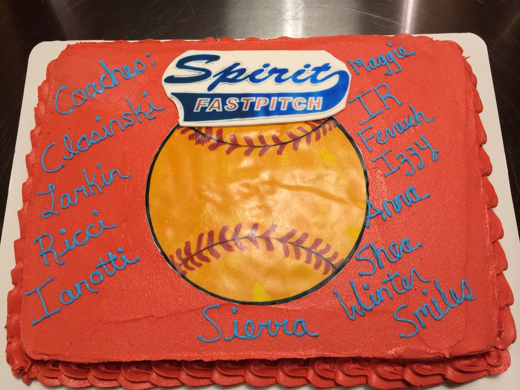 Softball Birthday Sheet Cakes