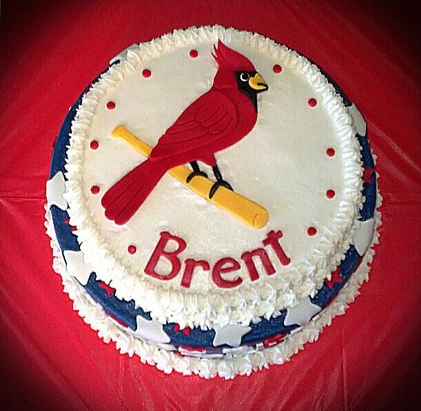 St. Louis Cardinals Happy Birthday Cake