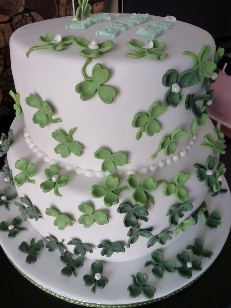 St. Patrick's Day Wedding Cake