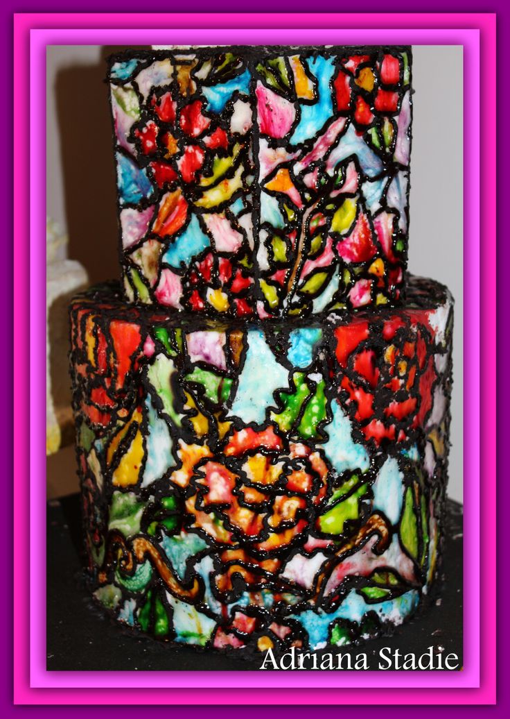 Stained Glass Cake