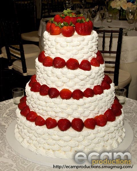 Strawberry Shortcake Wedding Cake