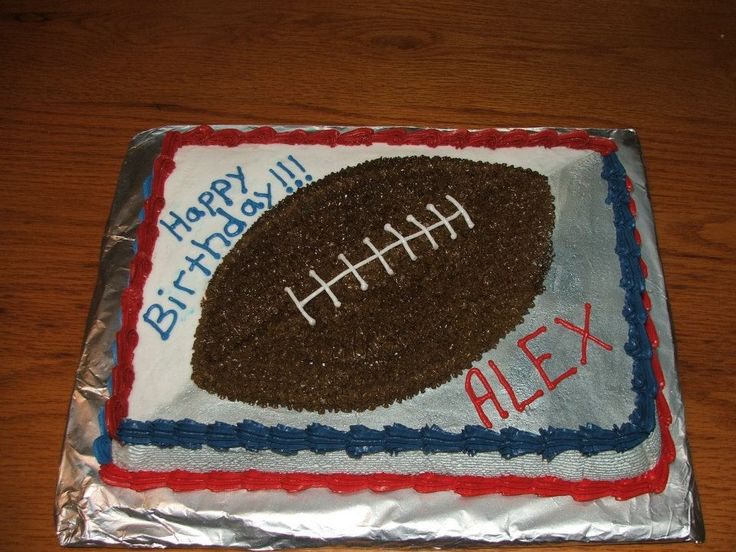 Super Bowl Birthday Cake