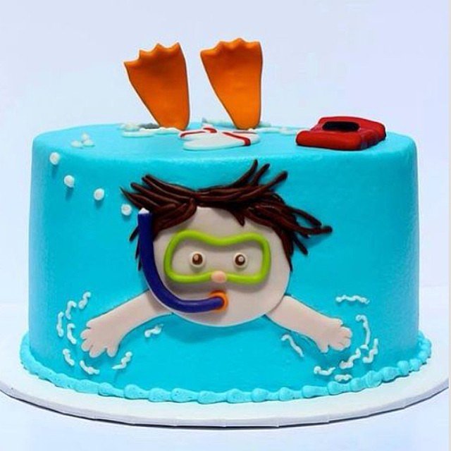 11 Photos of Pool Themed Cakes