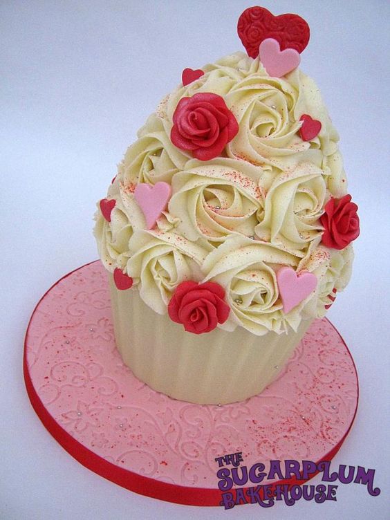 Valentine Cupcake Wedding Cake