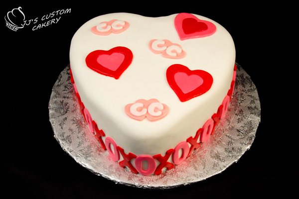 Valentine's Day Heart Shaped Cake