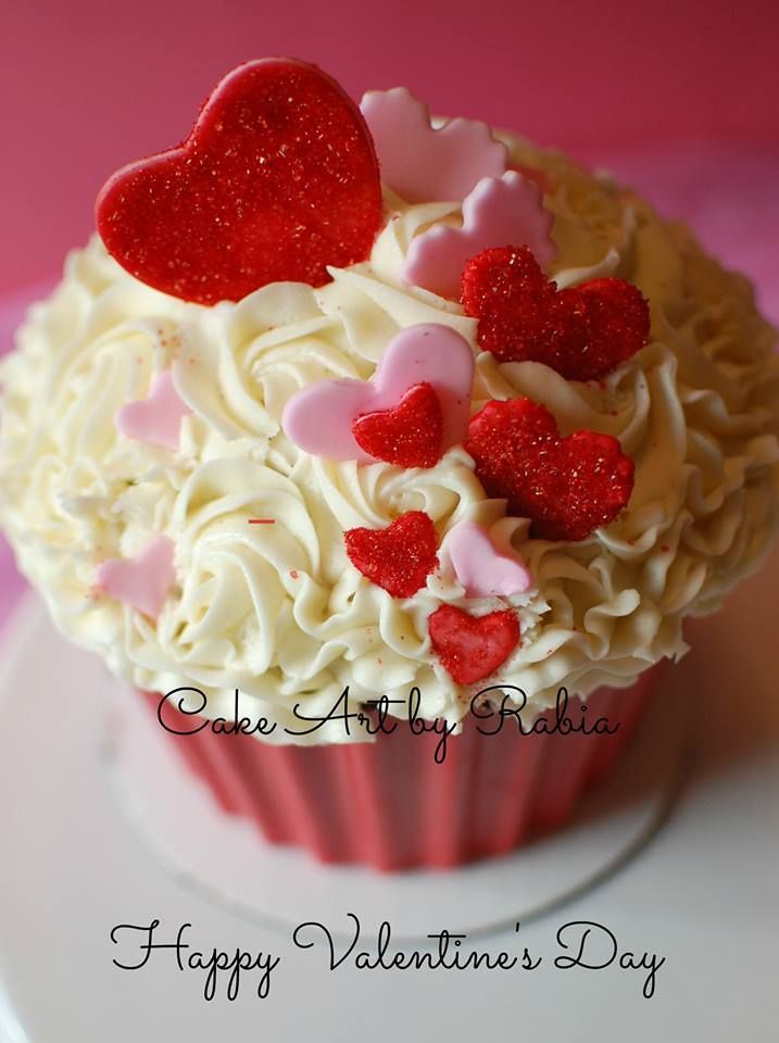 Valentine's Giant Cupcake