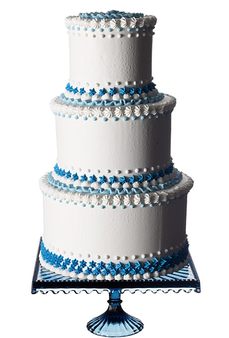 9 Photos of Blue And White Wedding Cakes With Buttercream Frosting