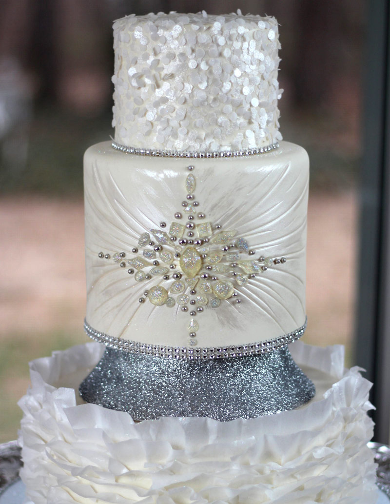 Wedding Cake with Jewels