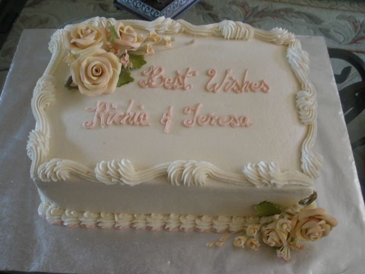 Wedding Sheet Cake Decorating Ideas