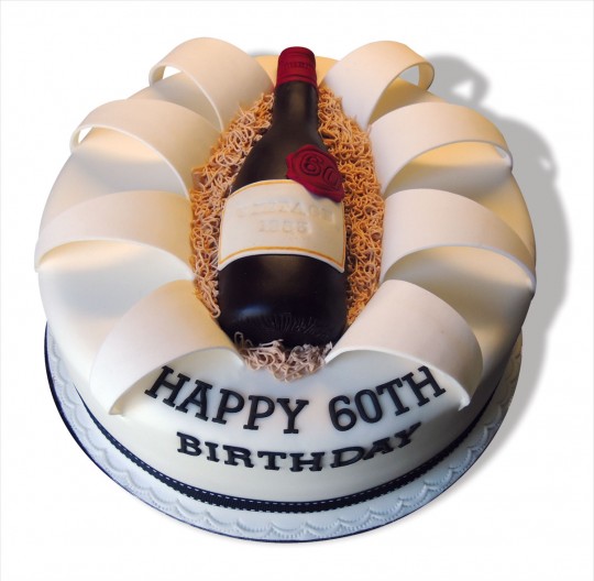 Wine Bottle Birthday Cake Designs