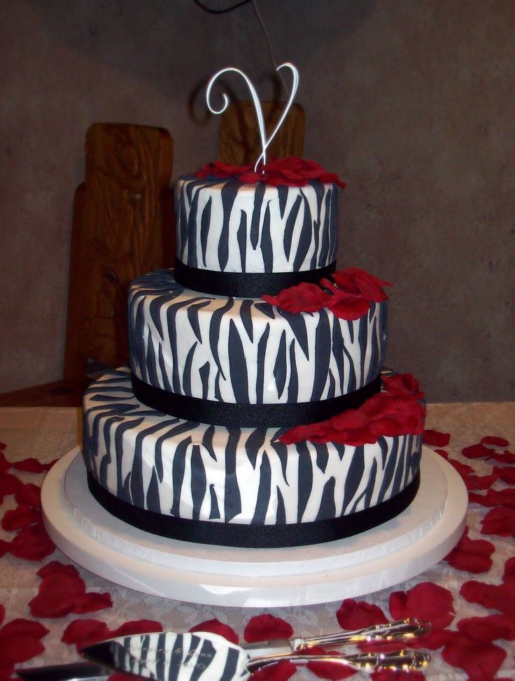 Zebra Print Birthday Cakes for Girls