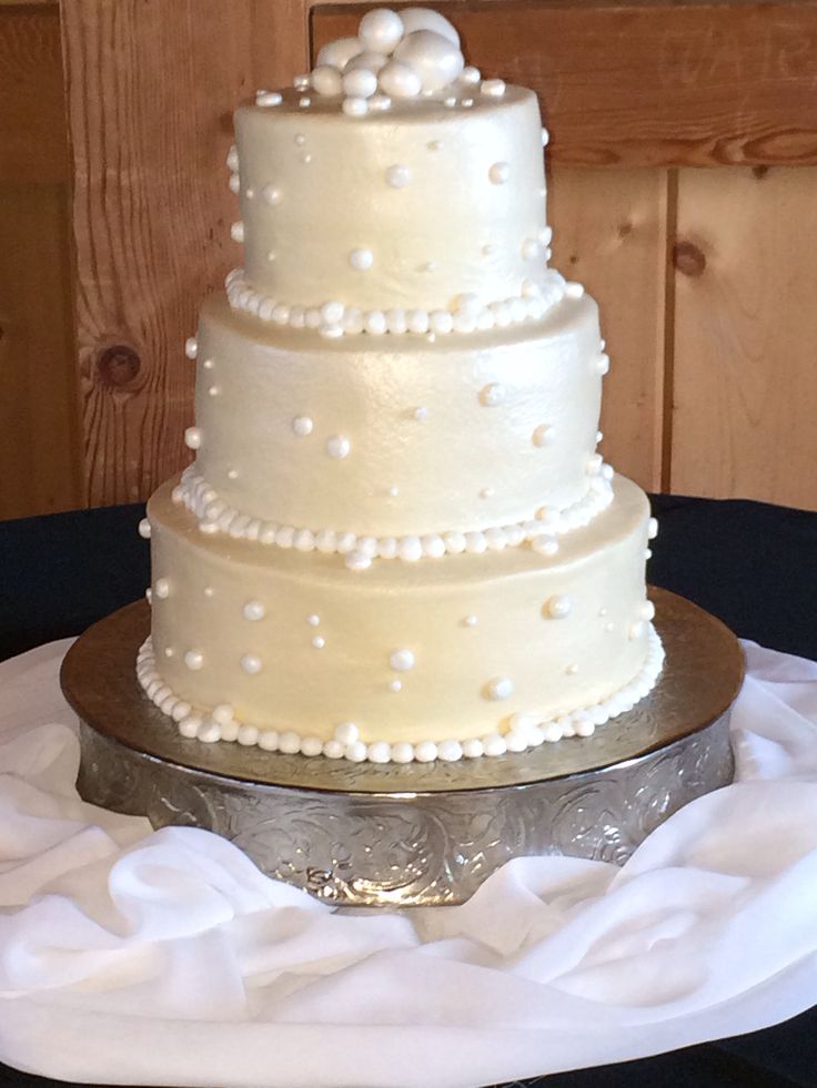 3 Tier Buttercream Wedding Cake