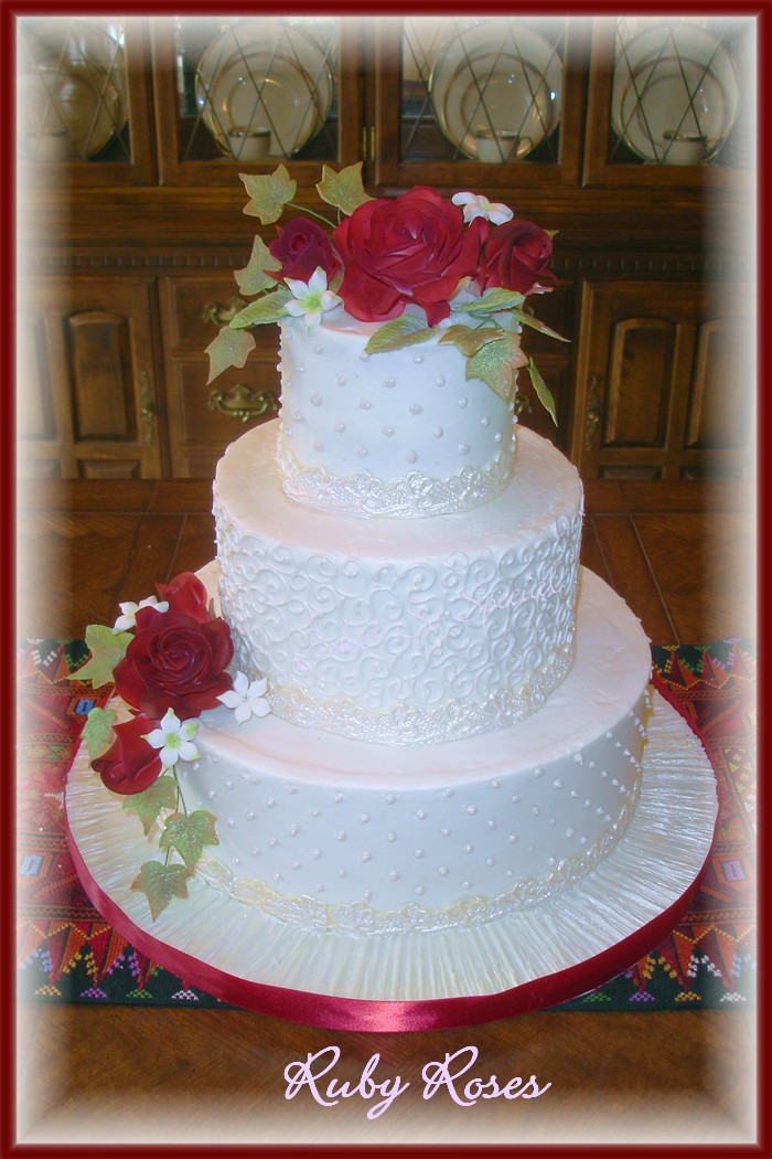 40th Wedding Anniversary Cake