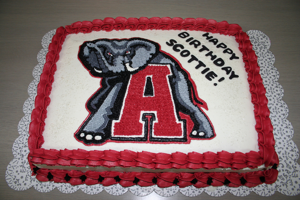 Alabama Crimson Tide Birthday Cake