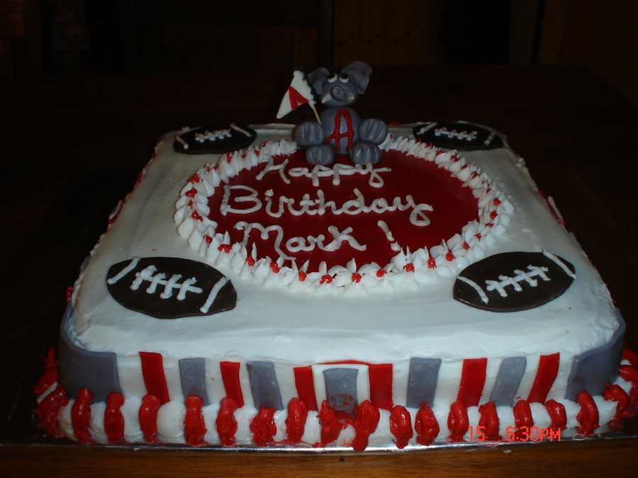 Alabama Football Cake