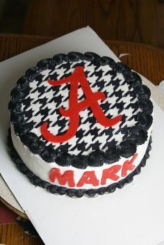 Alabama Football Houndstooth Cake