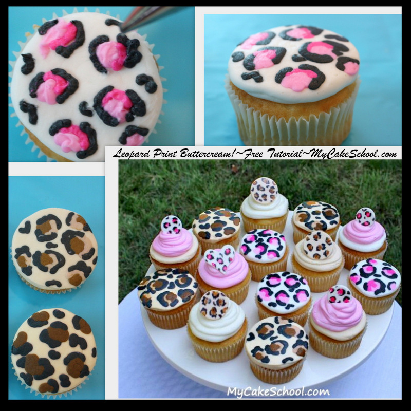 12 Photos of Leopard Print Buttercream Cupcakes