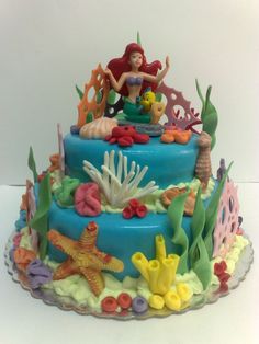 Ariel Little Mermaid Birthday Cake