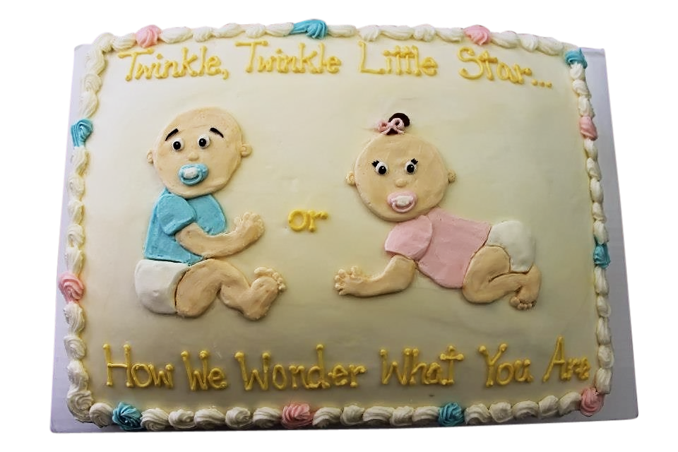 9 Photos of Cute Baby Reveal Cakes