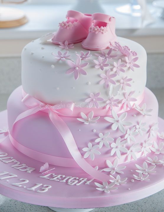 Baby Girl Baptism Cake Ideas