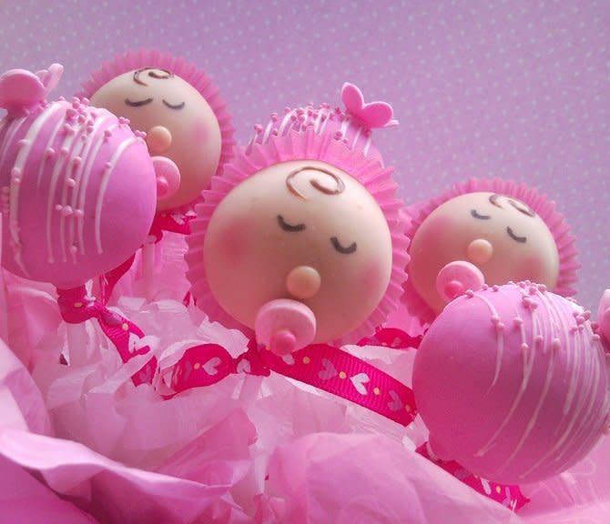 Baby Girl Cake Pops