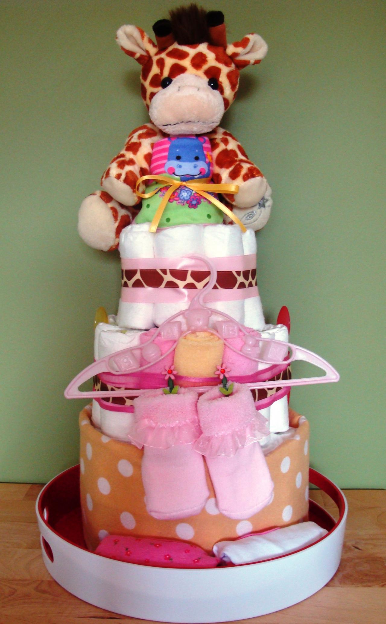 Baby Girl Diaper Cake